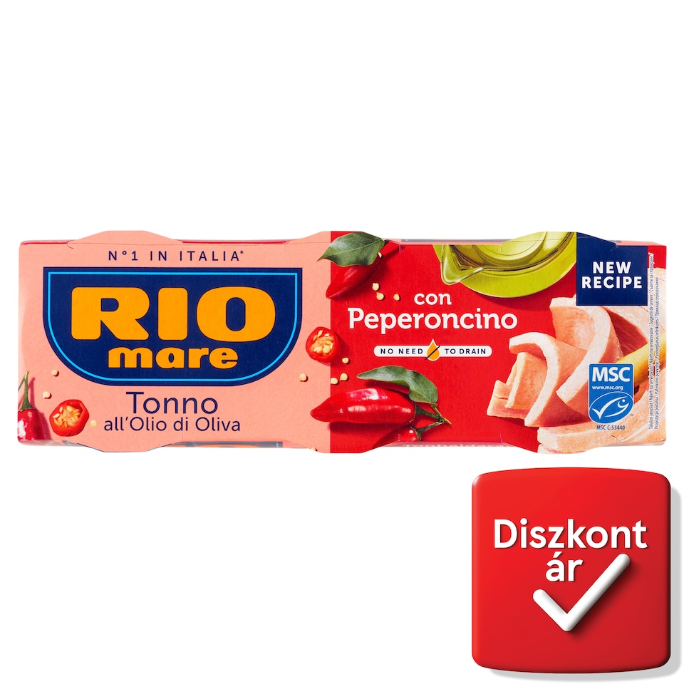 Rio Mare tonhaldarab olívaolajban chili paprikával 3 x 65 g