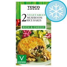 Tesco Vegetarian 2 Mushroom Rice Bakes 280G