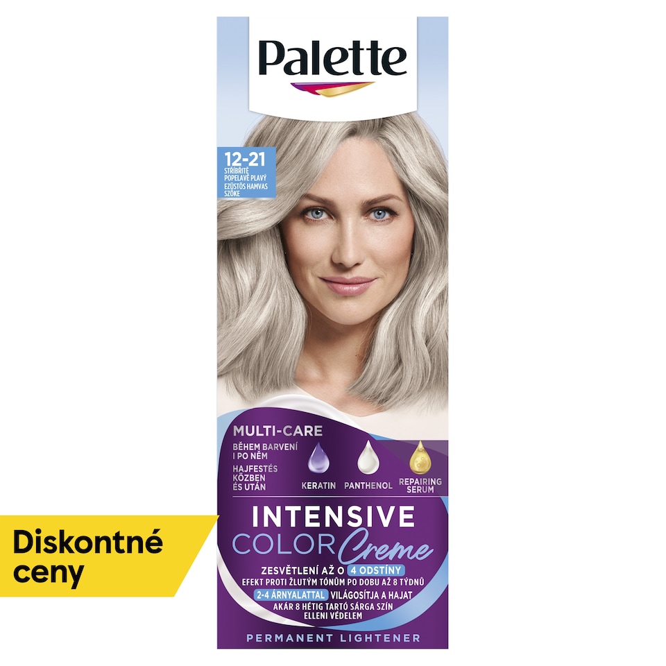 obrázok 1 z Palette Intensive Color Creme farba na vlasy Striebristý popolavoplavý 12-21