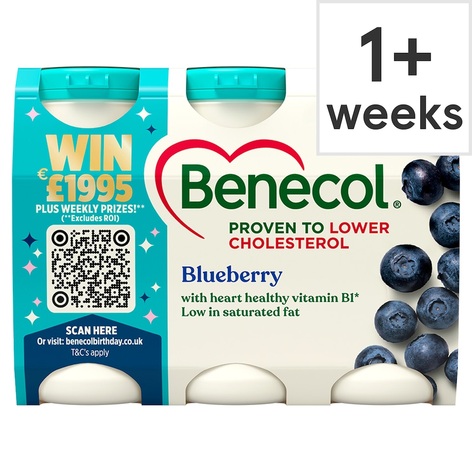 image 1 of Benecol Yogurt Drink - Blueberry 6x67.5g