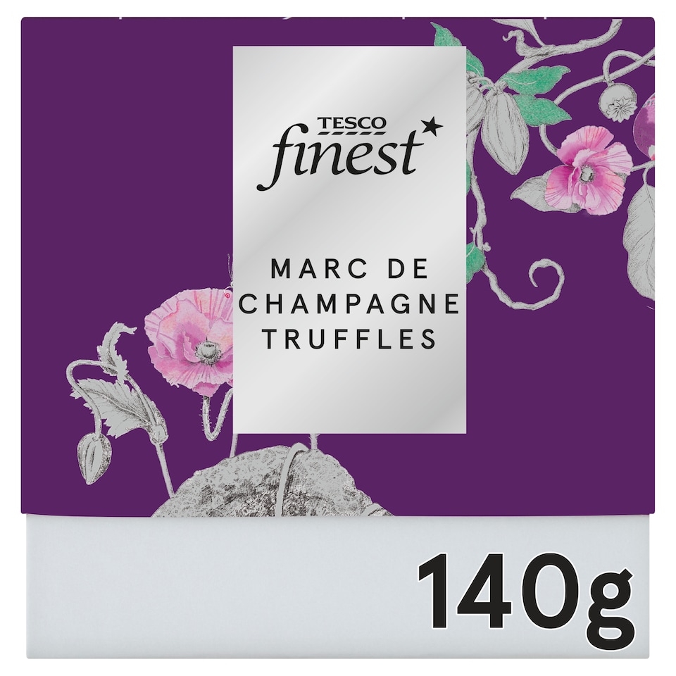 Tesco Finest Marc De Champagne Boxed Truffles 140G