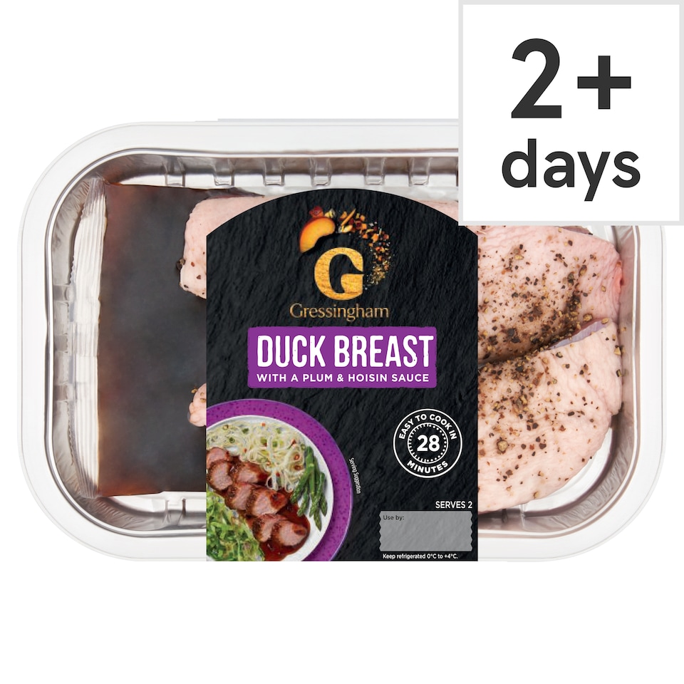 Gressingham Duck Breast Portions with Plum & Hoisin Sauce 320g