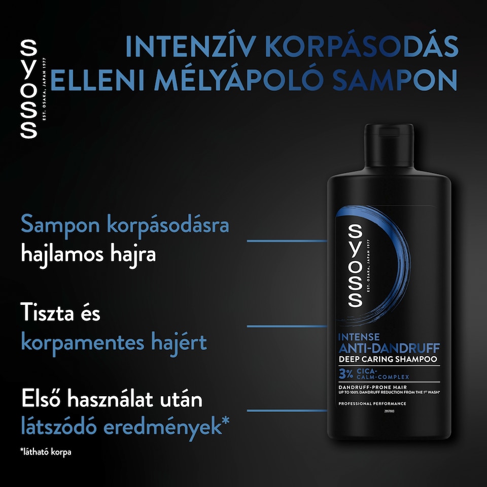 Syoss Intenzív Korpásodás elleni mélyápoló sampon 750 ml  1. kép