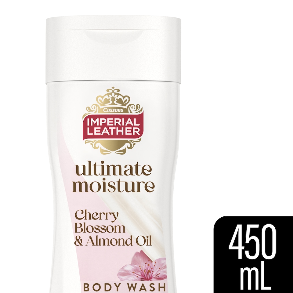 image 1 of IMPERIAL LEATHER ULTIMATE MOISTURE CHERRY BLOSSOM & ALMOND OIL BODY WASH 450 ML