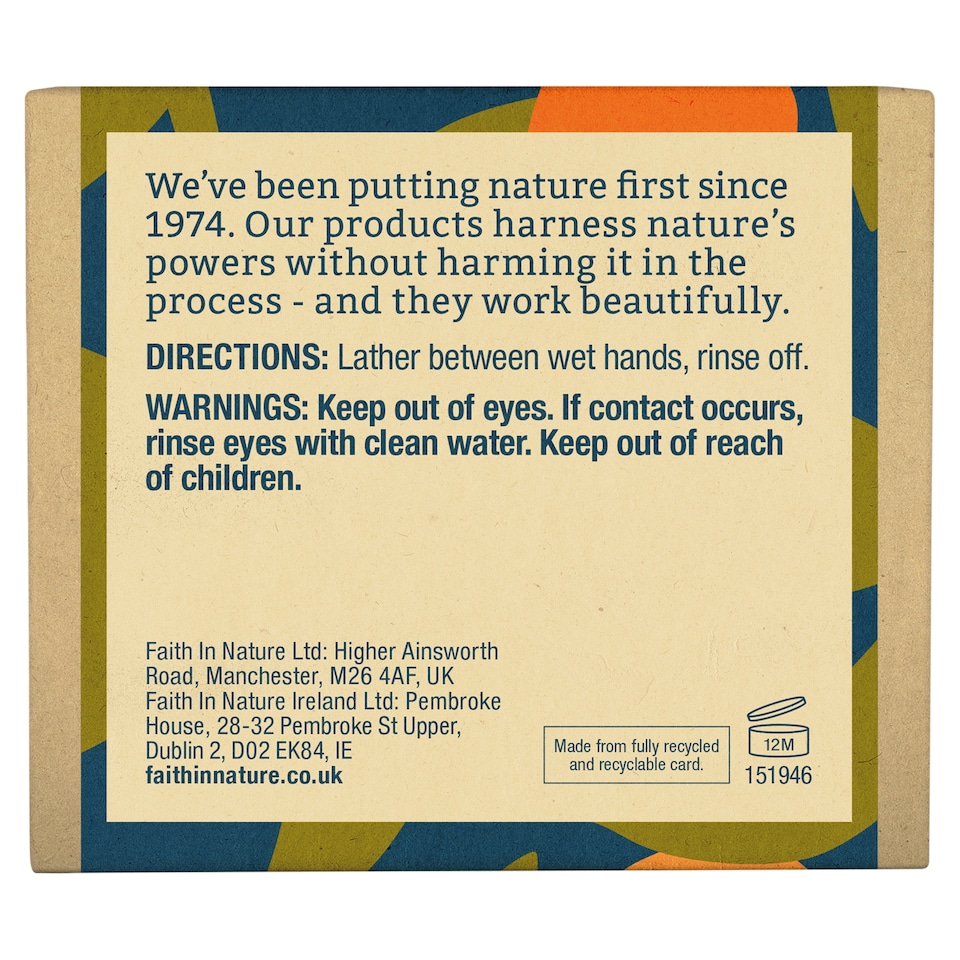 image 1 of Faith In Nature Orange Soap Bar 100G