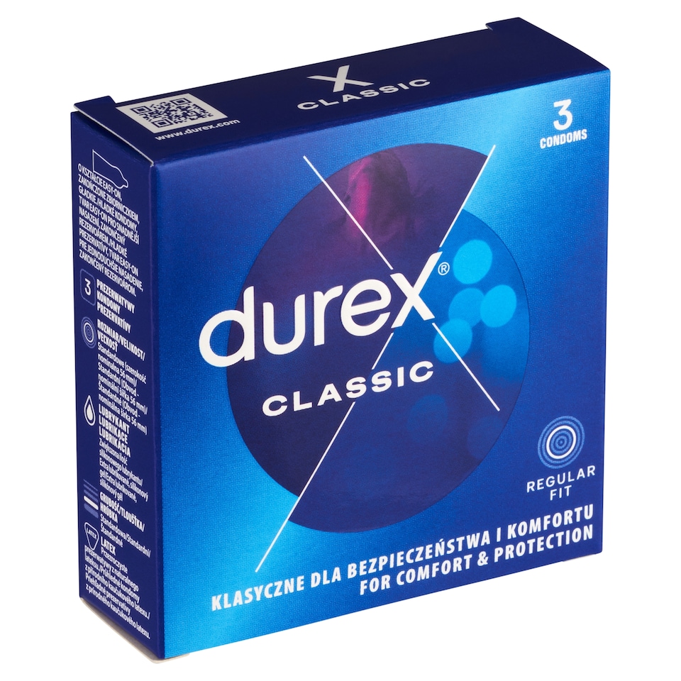 Obrázek 1 pro produkt Durex Classic Regular Fit kondomy 3 ks