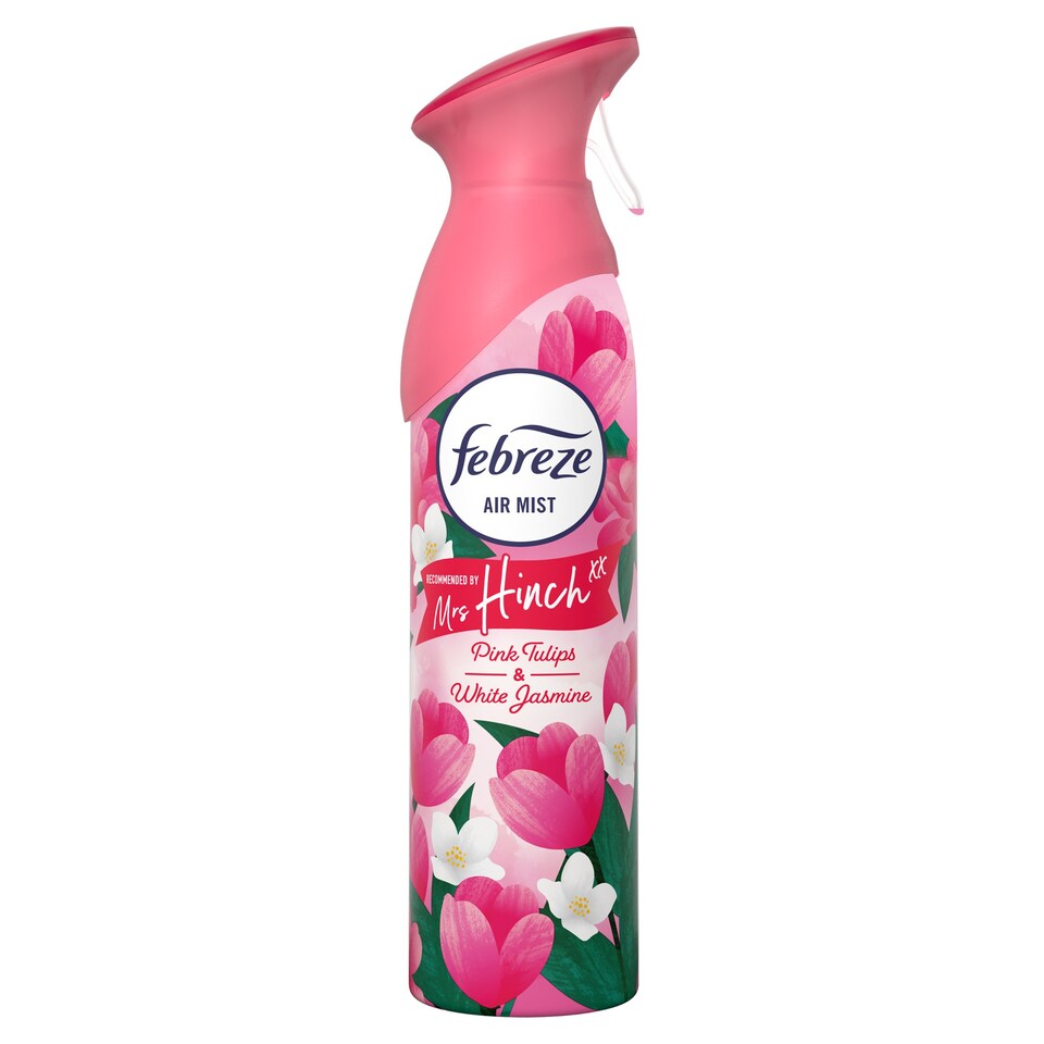 Febreze Air Freshener Mrs Hinch Pink Tulips 300Ml Tesco Groceries
