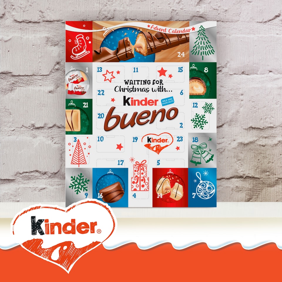 image 1 of Kinder Bueno Chocolate Advent Calendar 167G
