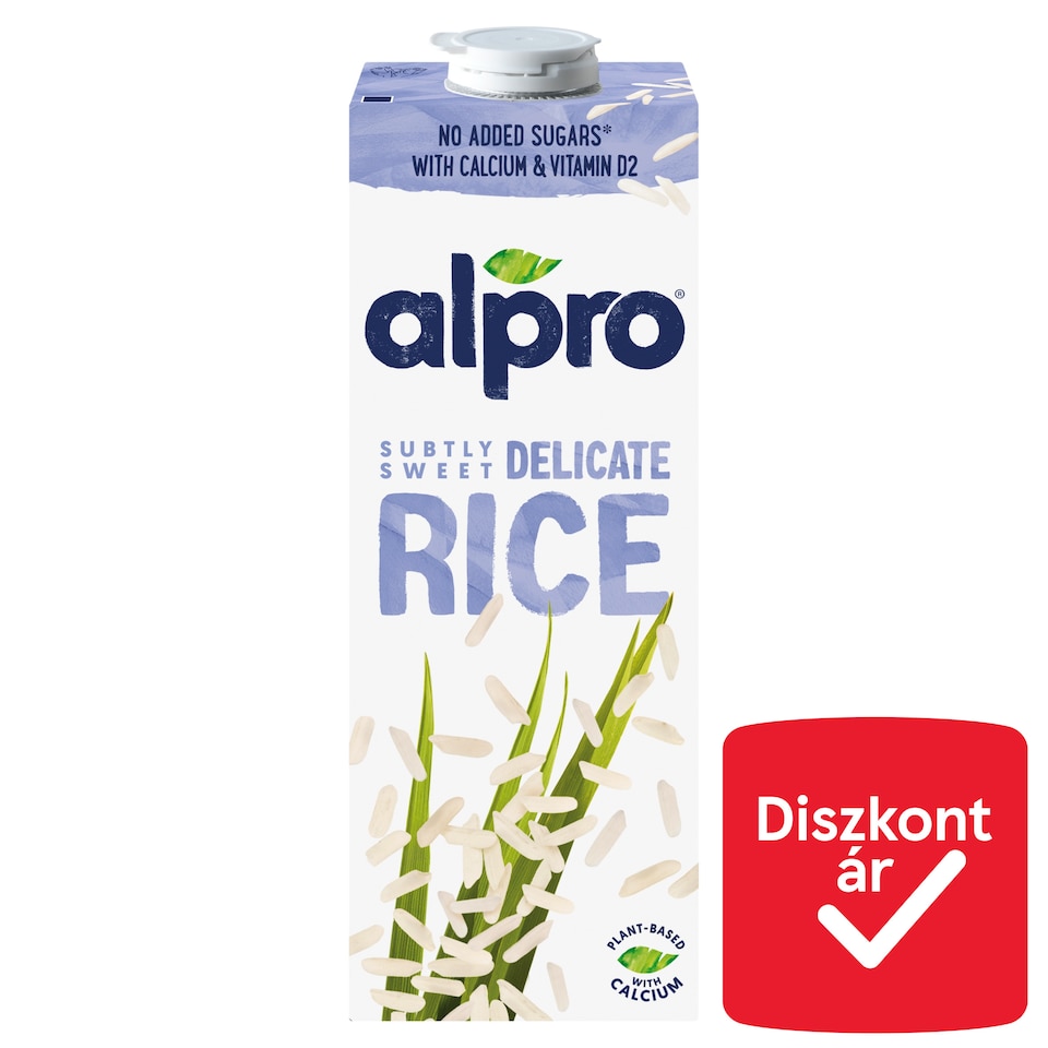 Alpro zsírszegény rizsital hozzáadott kalciummal és vitaminokkal 1 l  1. kép