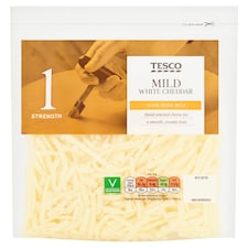 Tesco Mild White Grated Cheese 250g