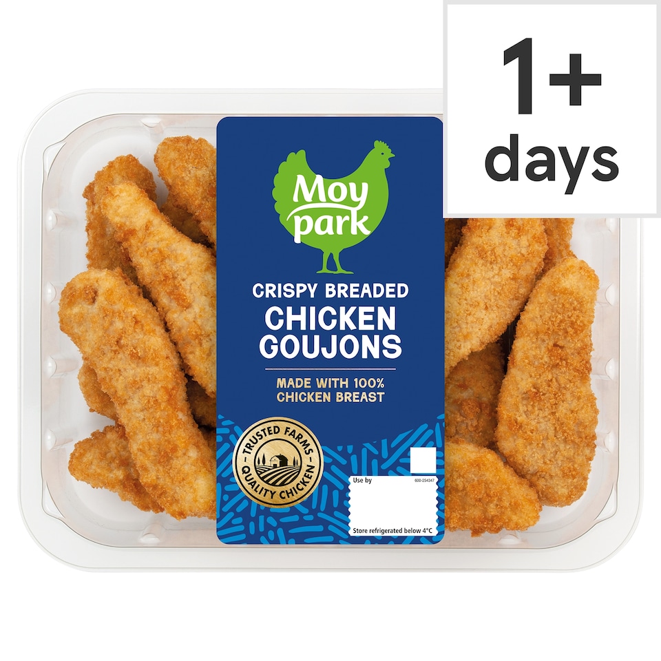 Moy Park Crispy Breaded Chicken Goujons 400g 