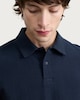 image 3 of F&F Pure Cotton Textured Polo Shirt in Navy
