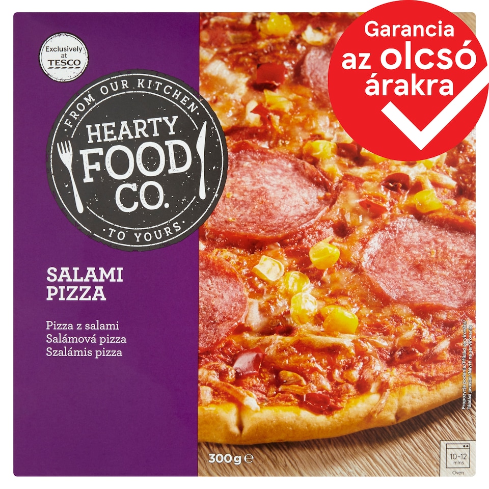 Hearty Food Co. Quick-Frozen Salami Pizza 300 g