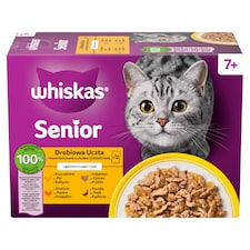 Whiskas Senior Poultry Feast in Jelly 12 x 85g (1.02kg)