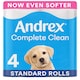 image 2 of Andrex Complete Clean Toilet Tissue Standard Rolls 4 Rolls