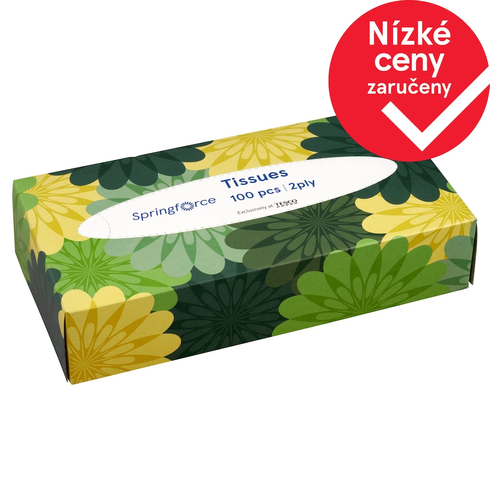 image 1 of Springforce Papírové kapesníky 2 vrstvy 100 ks