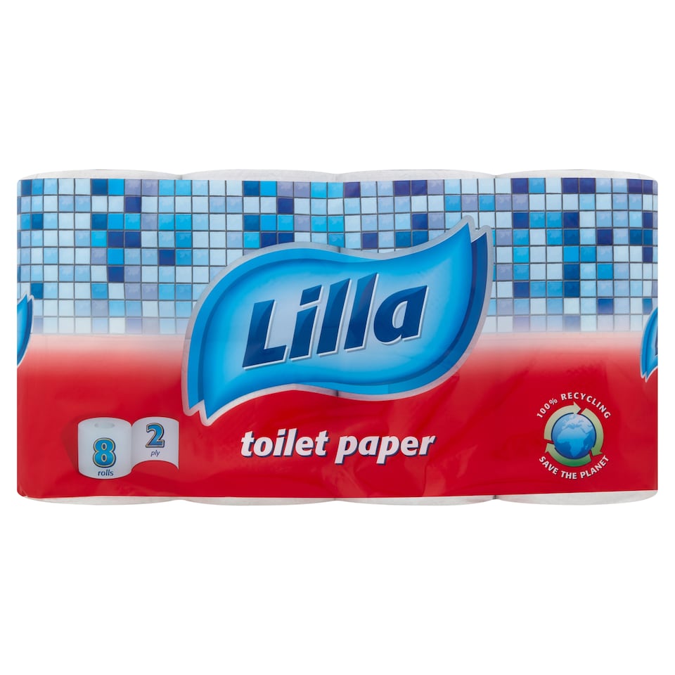 Lilla toalettpapír 2 rétegű 8 tekercs 1. kép