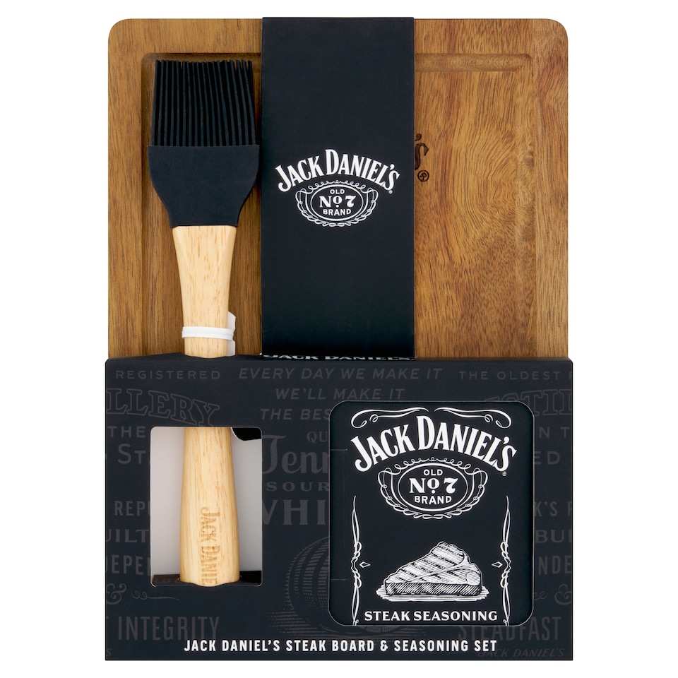 Jack Daniels Steak Board & Seasoning Christmas Gift Set