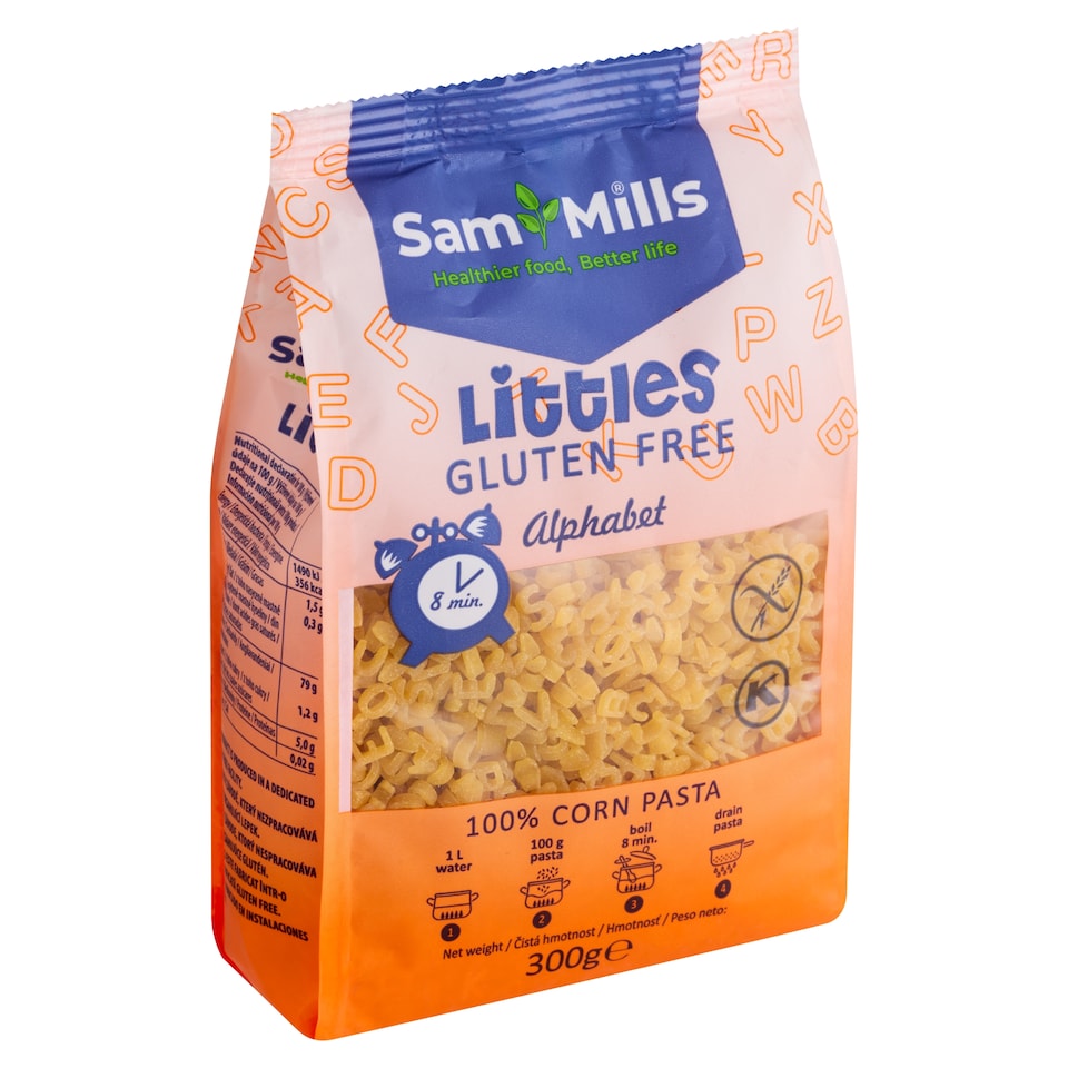 Obrázek 1 pro produkt Sam Mills Littles písmenka dětské těstoviny 300g