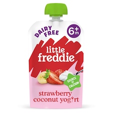Little Freddie Organic Dairy Free Strawberry Coconut Yogurt 90g
