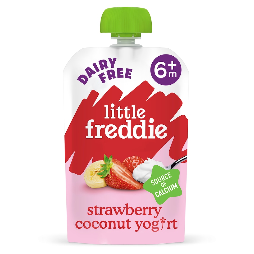Little Freddie Organic Dairy Free Strawberry Coconut Yogurt 90g