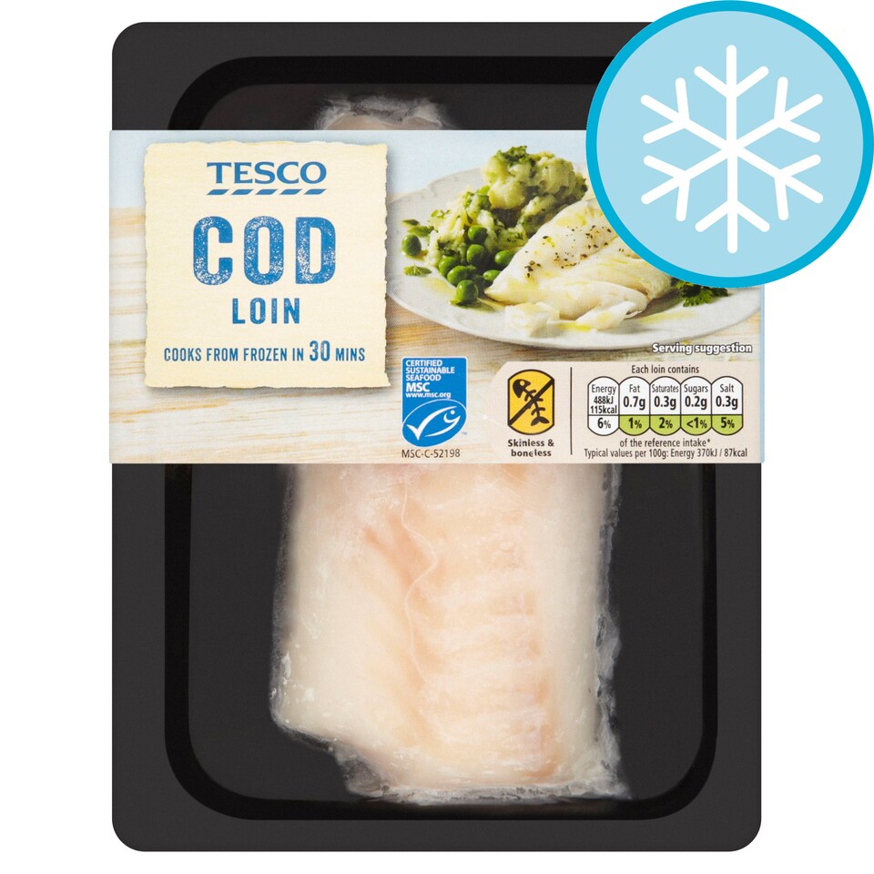 Tesco Cod Loin 140g