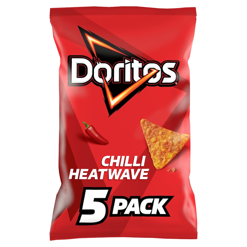 image 1 of Doritos Chilli Heatwave Crisps 5 x 30g