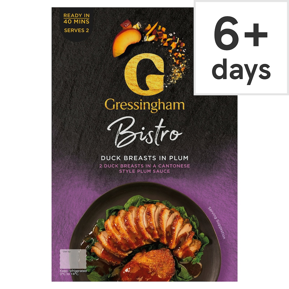 Gressingham Duck Breasts In Plum Sauce 400G Tesco Groceries