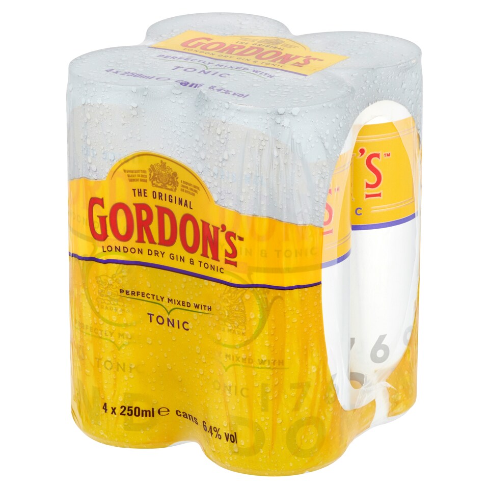 Gordon And Tonic 4 *250Ml