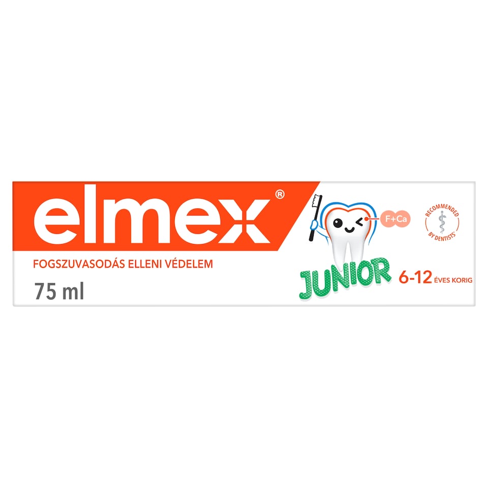 elmex Junior gyerek fogkrém 6-12 éves gyermekeknek 75 ml  1. kép