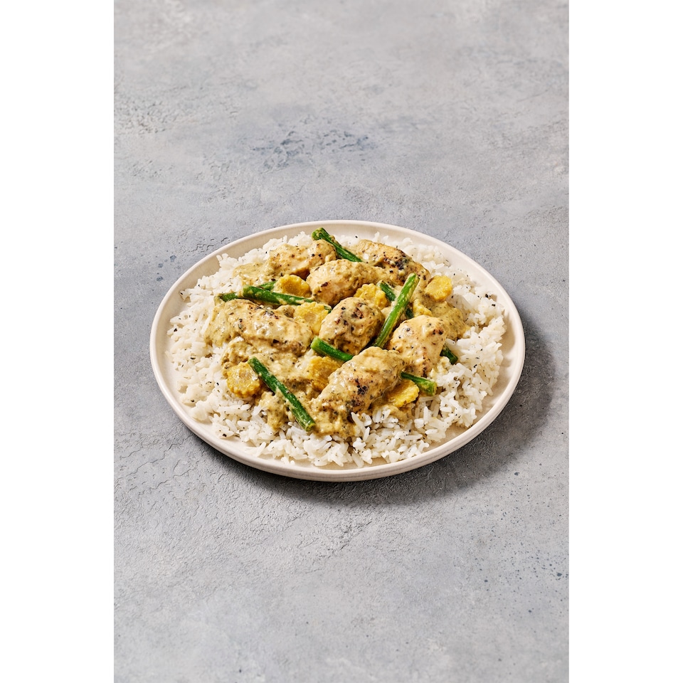 image 1 of Tesco Finest Thai Green Chicken Curry Coconut Jasmine Rice 400g