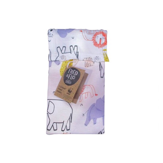 Tesco WWF 2 Pack Cotbed Fitted Sheets Tesco Groceries