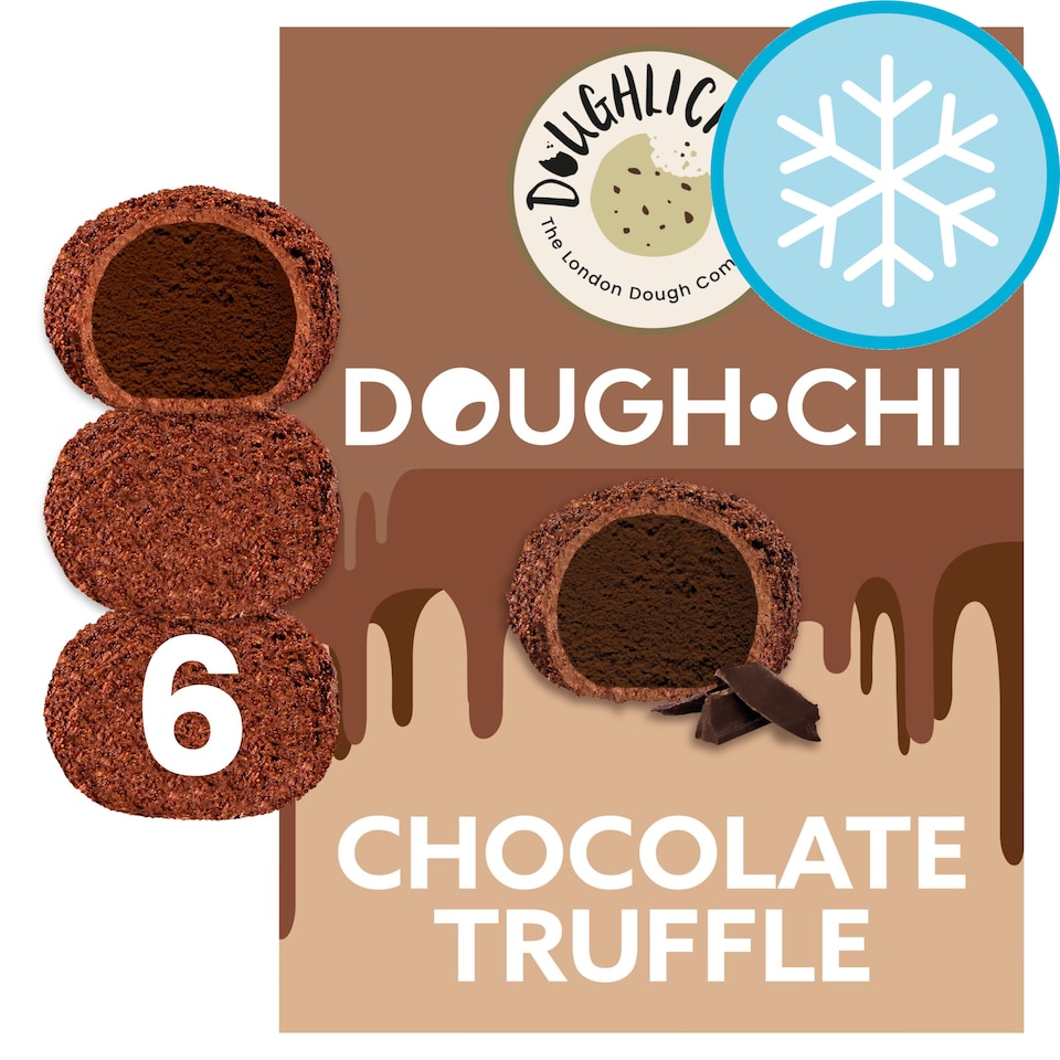 Doughlicious Dough.Chi Chocolate Truffle Dessert 6X34g Tesco Groceries