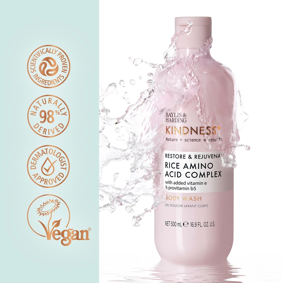image 1 of Baylis & Harding Kindness+ Plant Collagen Body Wash 500ml