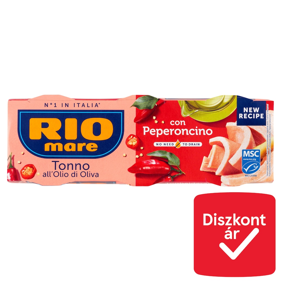 Rio Mare tonhaldarab olívaolajban chili paprikával 3 x 65 g