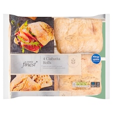 Tesco Finest Ciabatta Rolls 4 Pack 360g