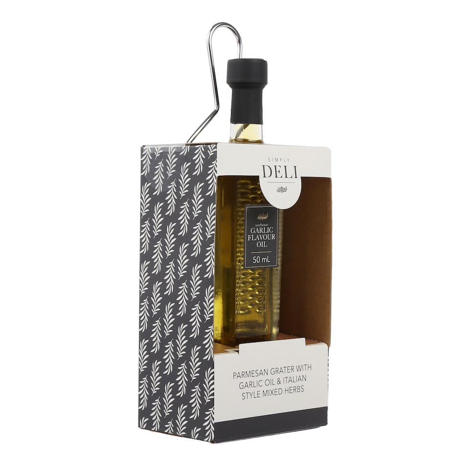 image 1 of Kimm & Miller Deli Parmesan Grater & Oil Gift Set