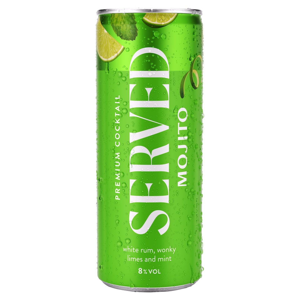 SERVED Mojito Cocktail 8% ABV 250ml 