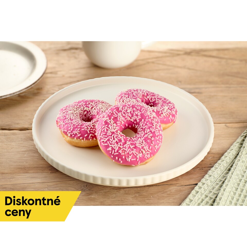 obrázok 1 z Donut s ružovou polevou a jahodovou príchuťou 56 g