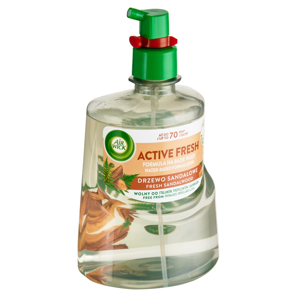 image 1 of Air Wick Active Fresh Non-Aerosol Automatic Spray Refill Sandalwood 228ml