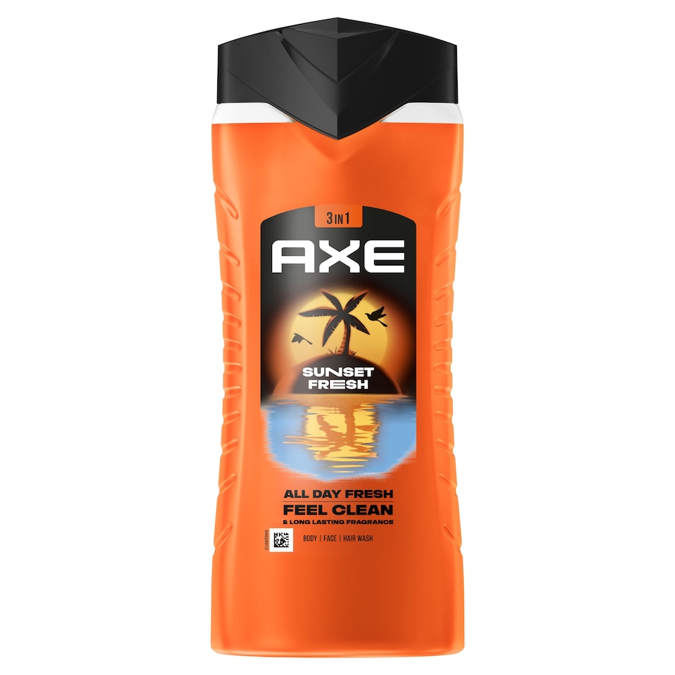 Axe Sunset Fresh 3 in 1 tusfürdő testre, arcra, hajra 400 ml
