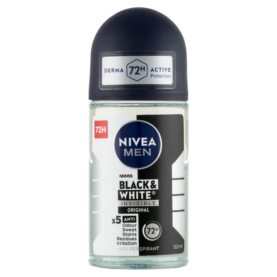 image 1 of NIVEA MEN Black & White Invisible Original Anti-Perspirant 50 ml