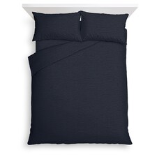 Tesco Navy Marl Jersey Bedset King