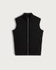 image 4 of F&F Cotton Blend Sleeveless Zip Up Gilet in Black