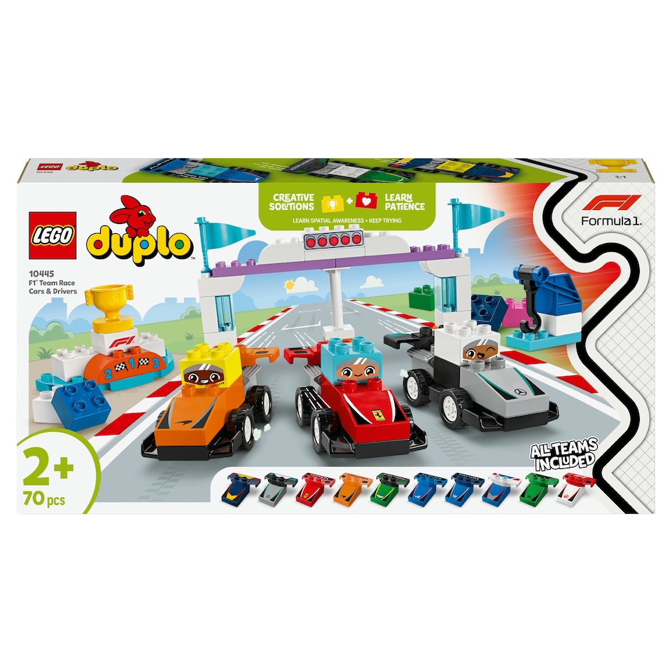 image 1 of LEGO DUPLO 10445 F1 Team Race Cars & Drivers