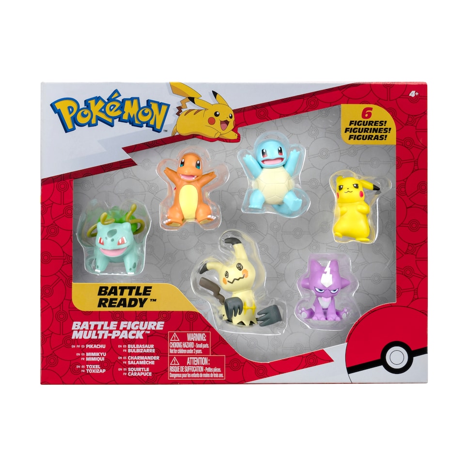 image 1 of Pokemon - 6 Pack Battle Figure Multipack