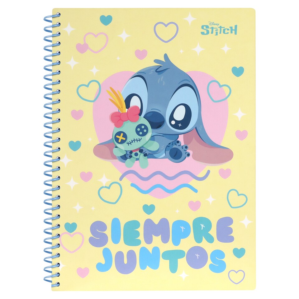 Disney Fashion Stitch Note Book B5 With Plastic Spiral 100 sheets