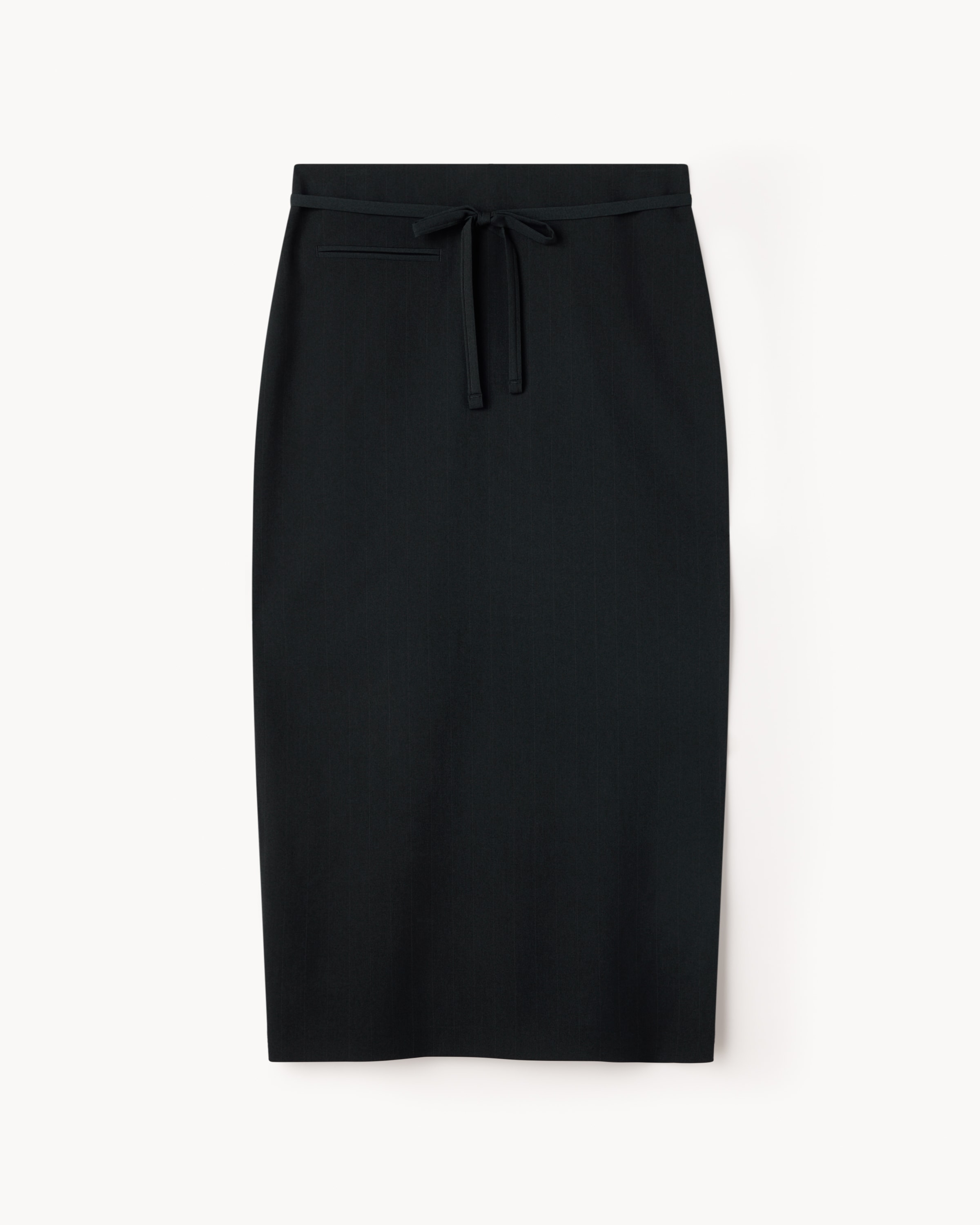 F&F Pinstripe Pencil Midi Skirt in Navy