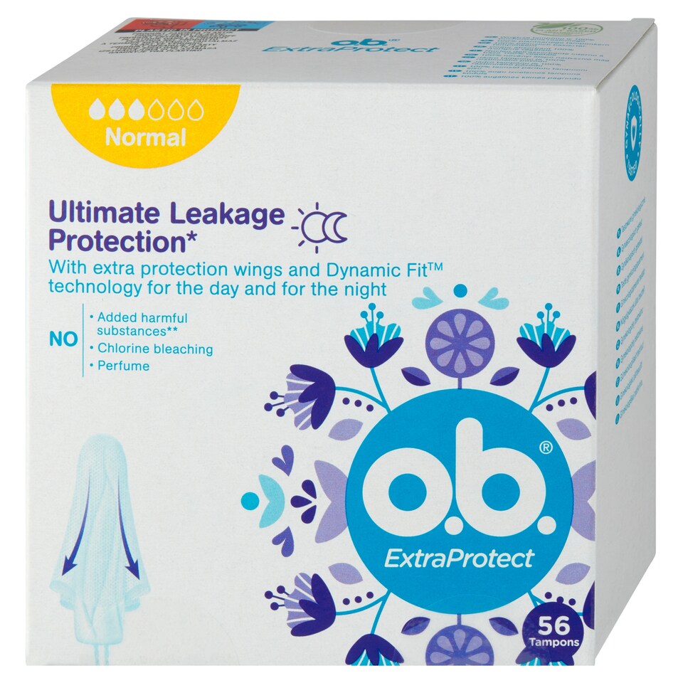 Obrázek 1 pro produkt O.B. ExtraProtect Normal tampony 56 ks