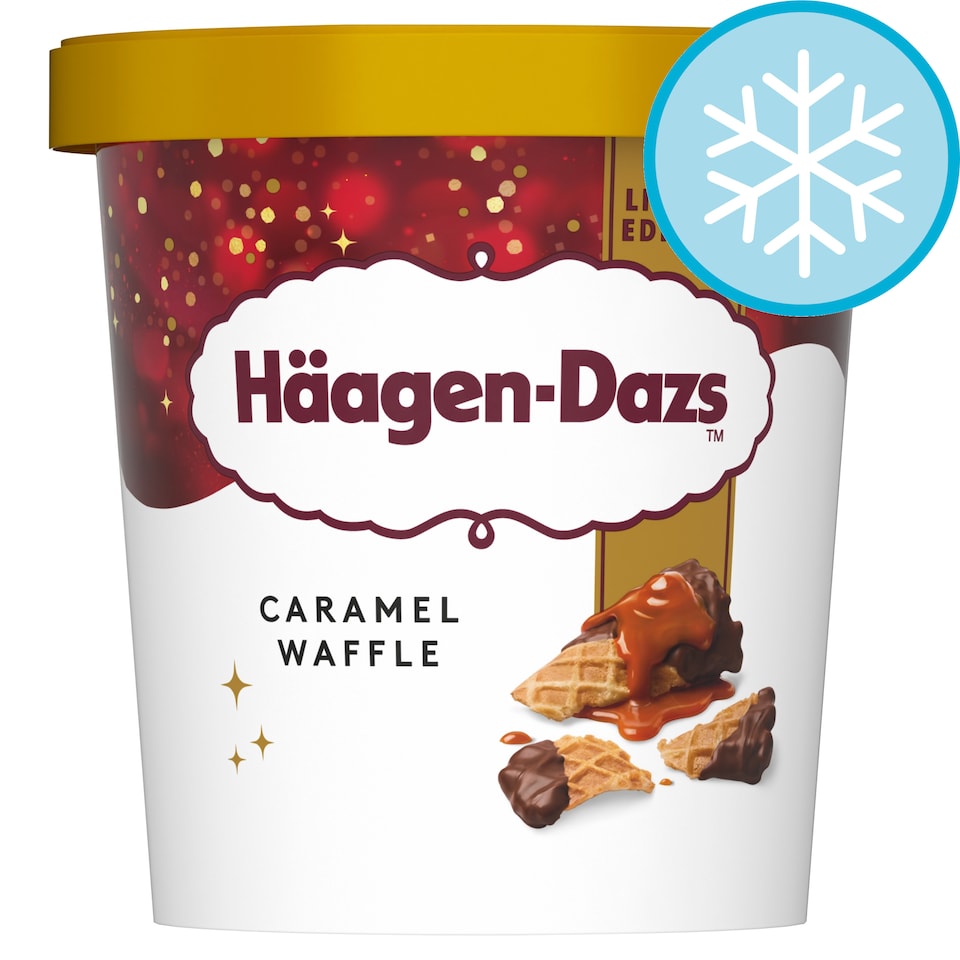 Häagen-Dazs Caramel Waffle Limited Edition Ice Cream Dessert Tub 420ml
